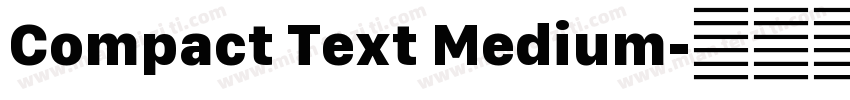 Compact Text Medium字体转换